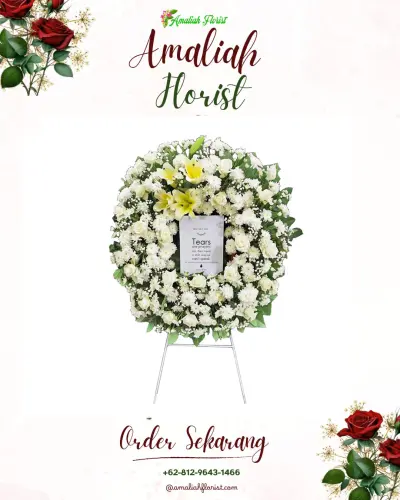 Krans Bunga Duka Cita di The Tribrata – Opus Grand Ballroom